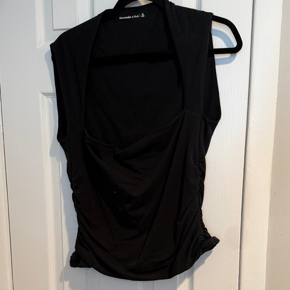 Abercrombie and Fitch square neck Black Sleeveless Top